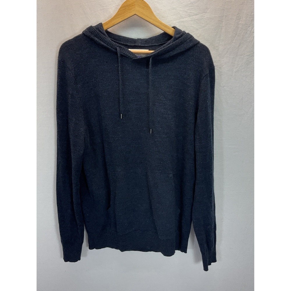 Artefact Merino Hoodie Navy Sweater Sz M 100% Merino Wool Slim Base Layer Mens